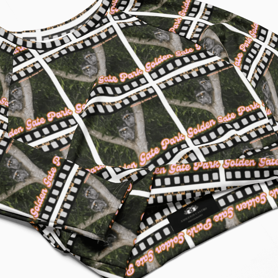 Golden Gate Park Raccoons Sleeved Crop Top product image (4)