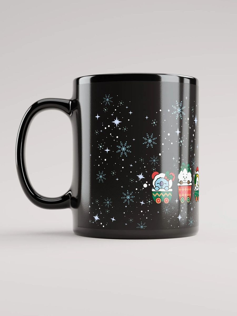 BT21 Holiday Express Black Glossy Mug product image (2)
