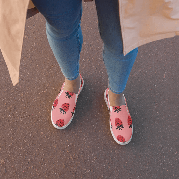 Strawberry Fields Slip-On Canvas Shoes product image (2)