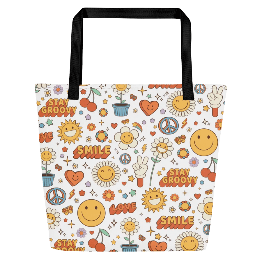 Groovy Vibes Large Tote Bag product image (3)