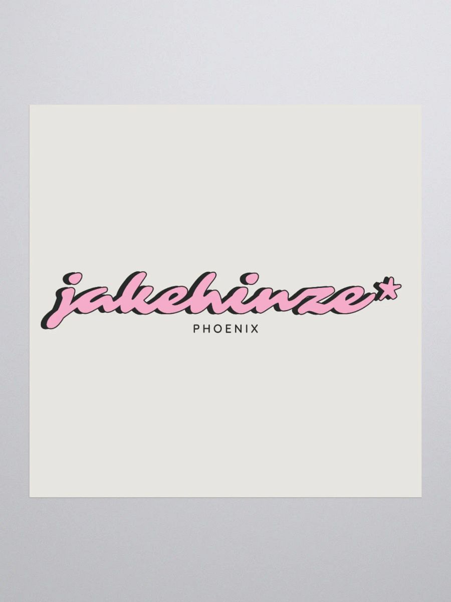 jakehinze* Script Logo Sticker product image (4)