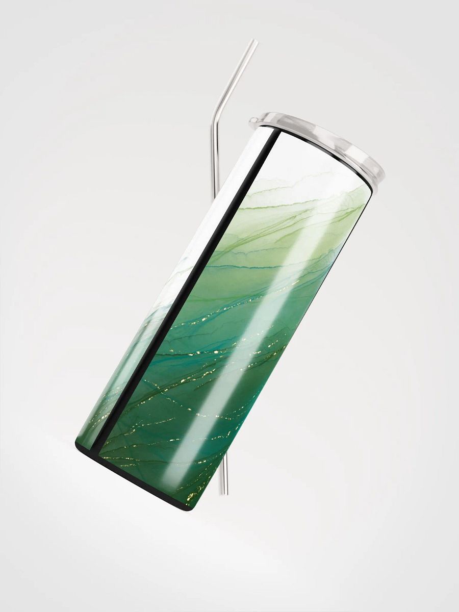 Enchanted Emerald: Green Gold Whispers Tumbler product image (4)