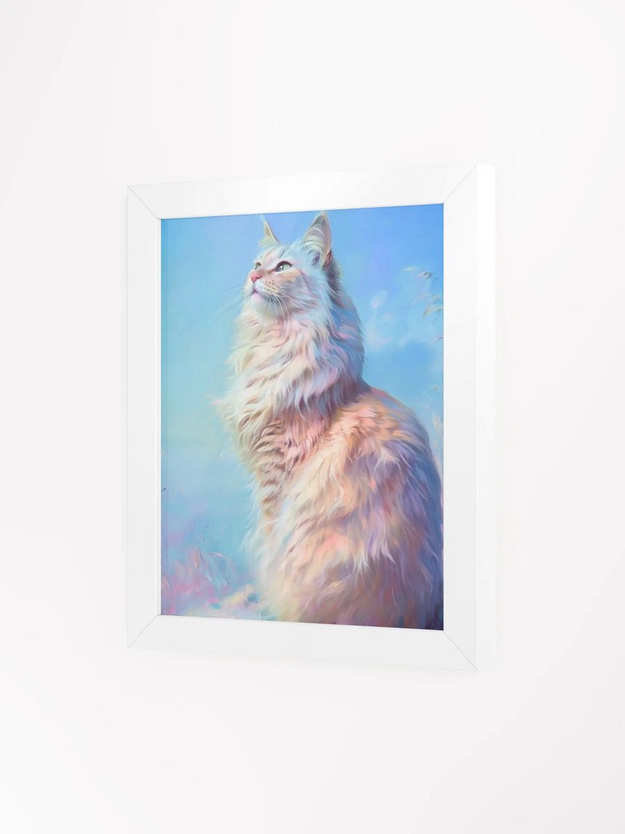 Whimsical Fluffy Cat Framed Poster product image (3)
