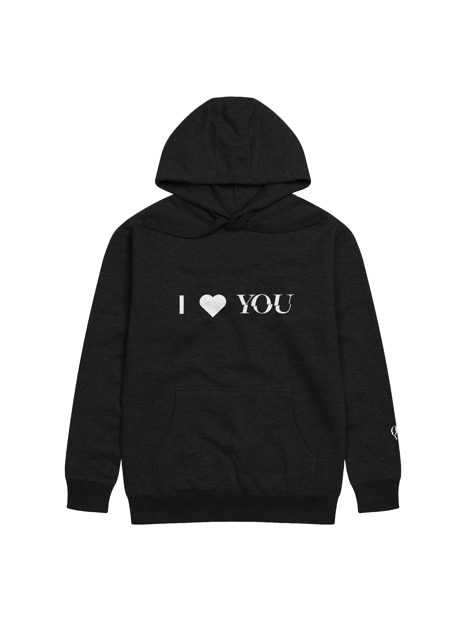 "I heart YOU" Hoodie dark product image (3)