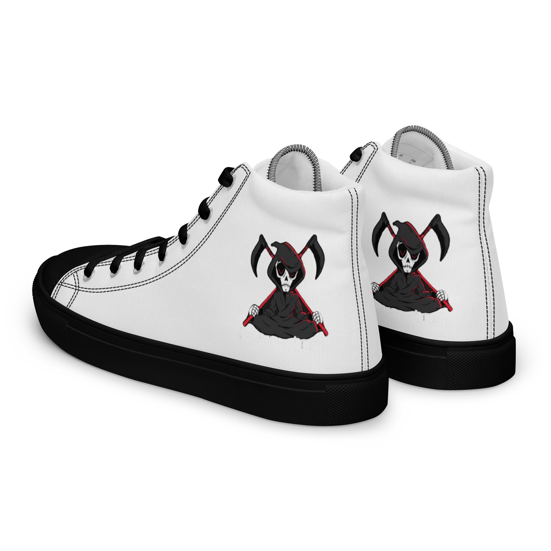 Reaper's Embrace Women's High Top Canvas Shoes product image (4)