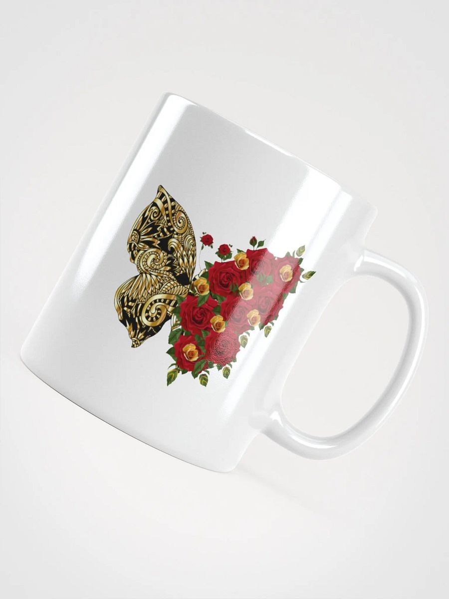 Golden Butterfly and Rose Mug product image (12)