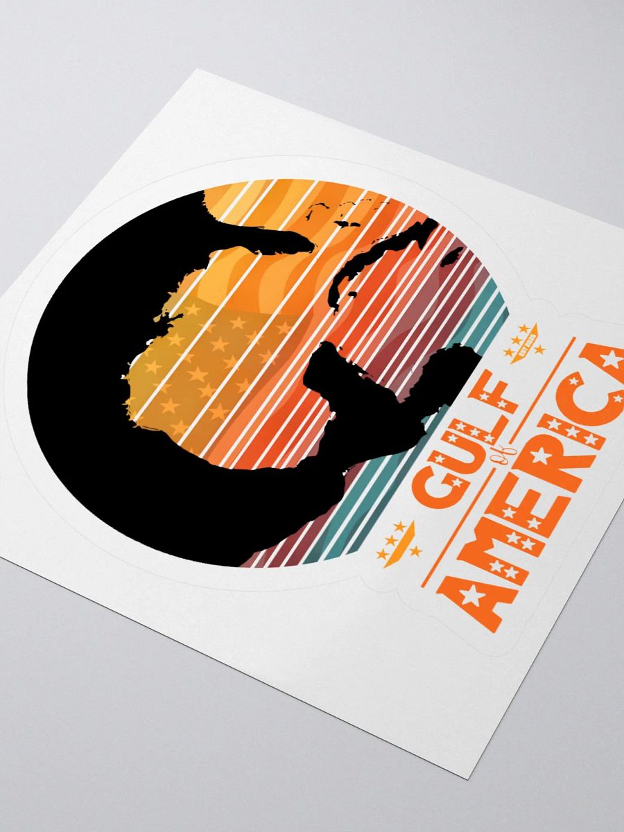 Gulf of America Vintage Sunset Sticker product image (8)
