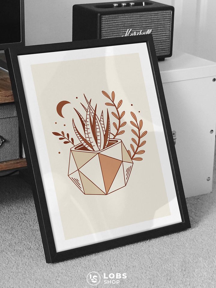Desert Flora Printable Wall Art – Stunning Succulent Design for Modern Home Decor Enthusiasts product image (2)