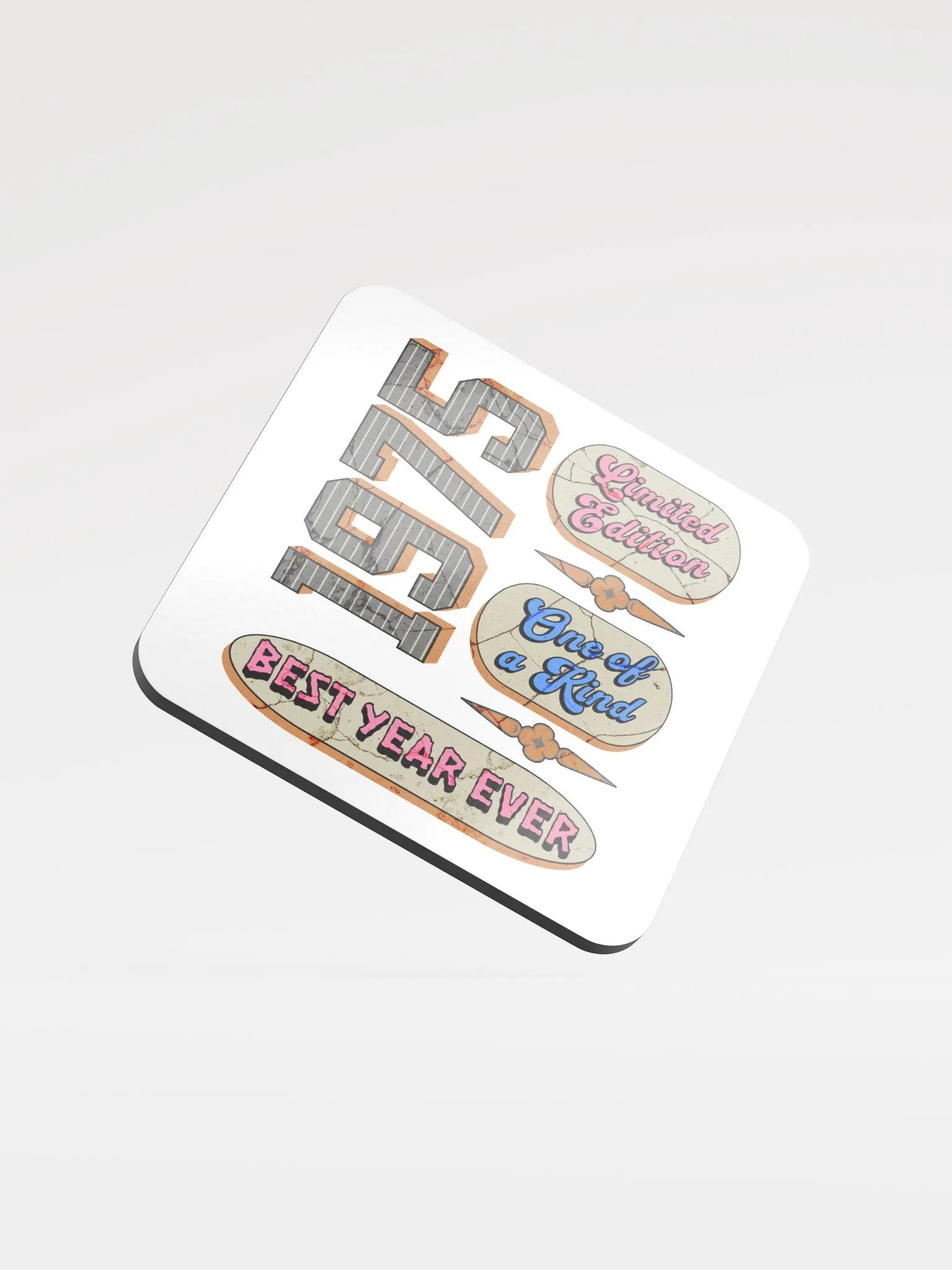 Limited Edition 1975 Retro Cork Coaster Set product image (4)