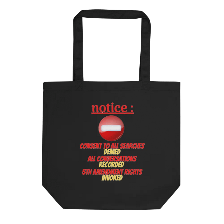 NOTICE : CONSENT TO ALL SEARCHES DENIED product image (1)