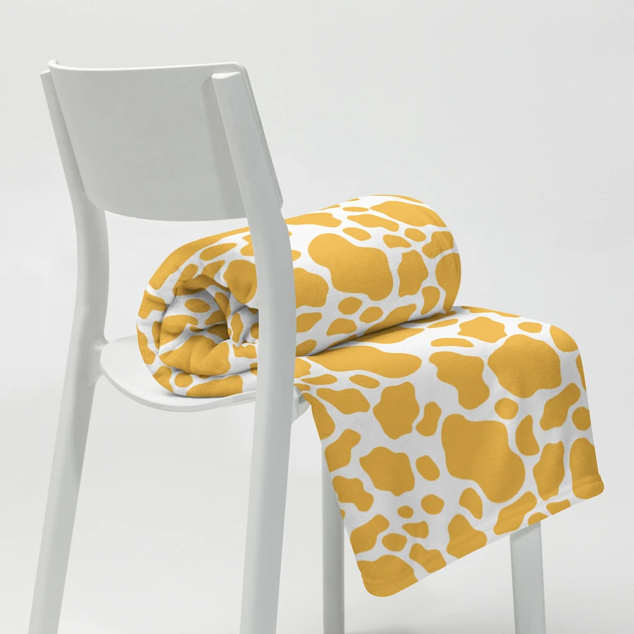 Cow Skin Blanket - Yellow & White product image (3)
