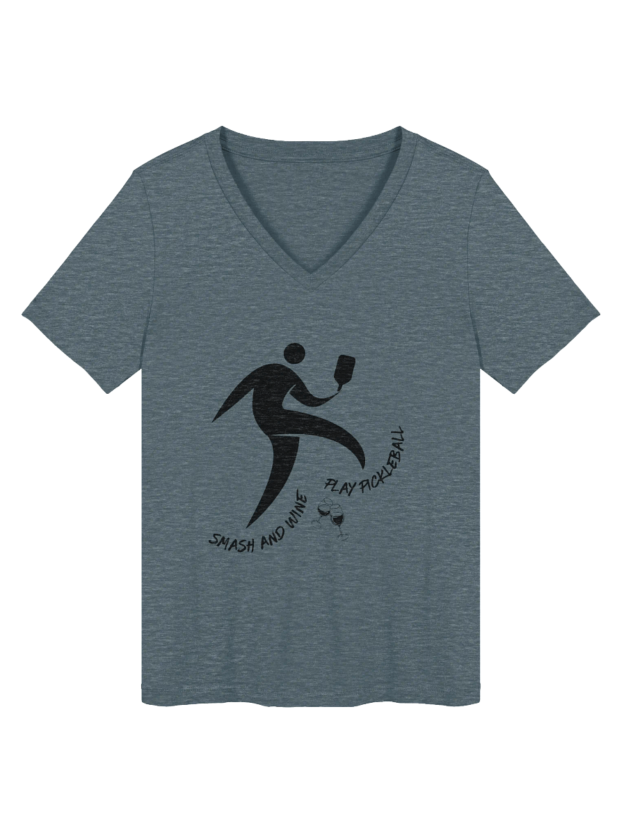 Smash and Wine Pickleball Women's V-Neck Tee product image (9)