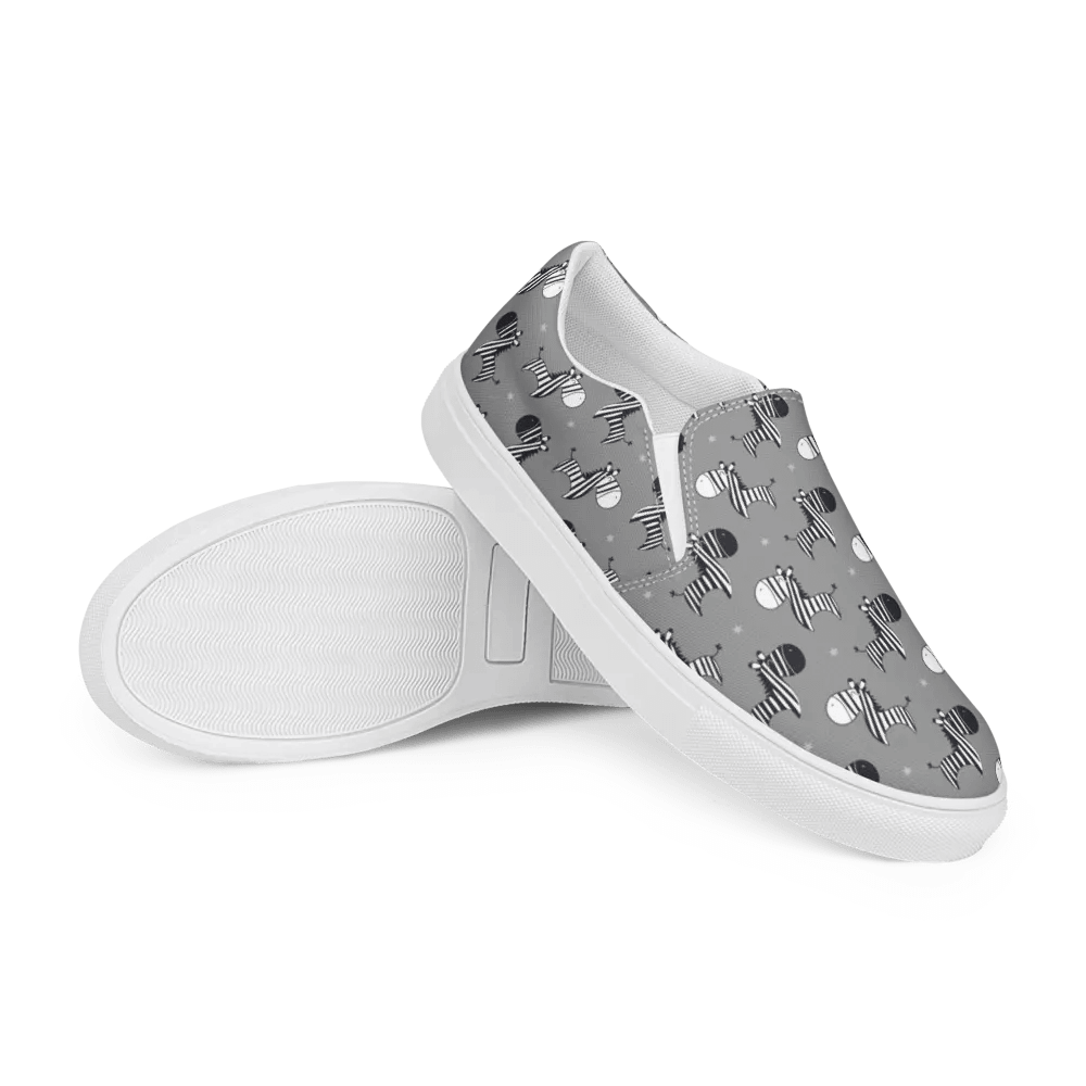 Kawaii Mystique Zebra Canvas Slip-Ons product image (7)