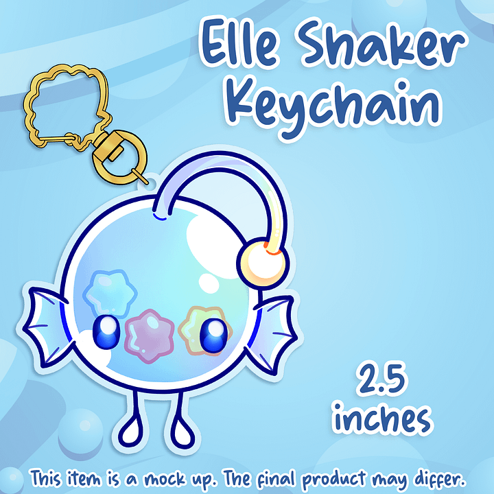 Elle Birthday Shaker Keychain [PREORDER] product image (1)