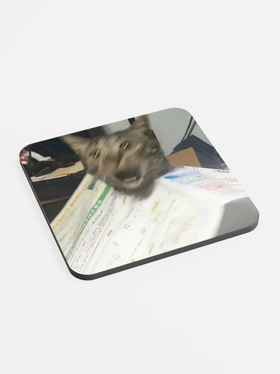 Glossed Cork Coaster: Meme Cats product image (2)