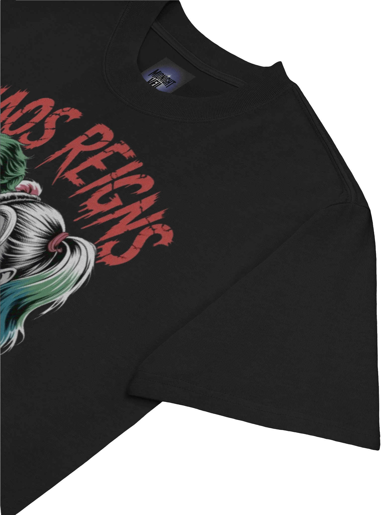 Joker & Harley Quinn 'Chaos Reigns' Oversized Faded T-Shirt product image (7)