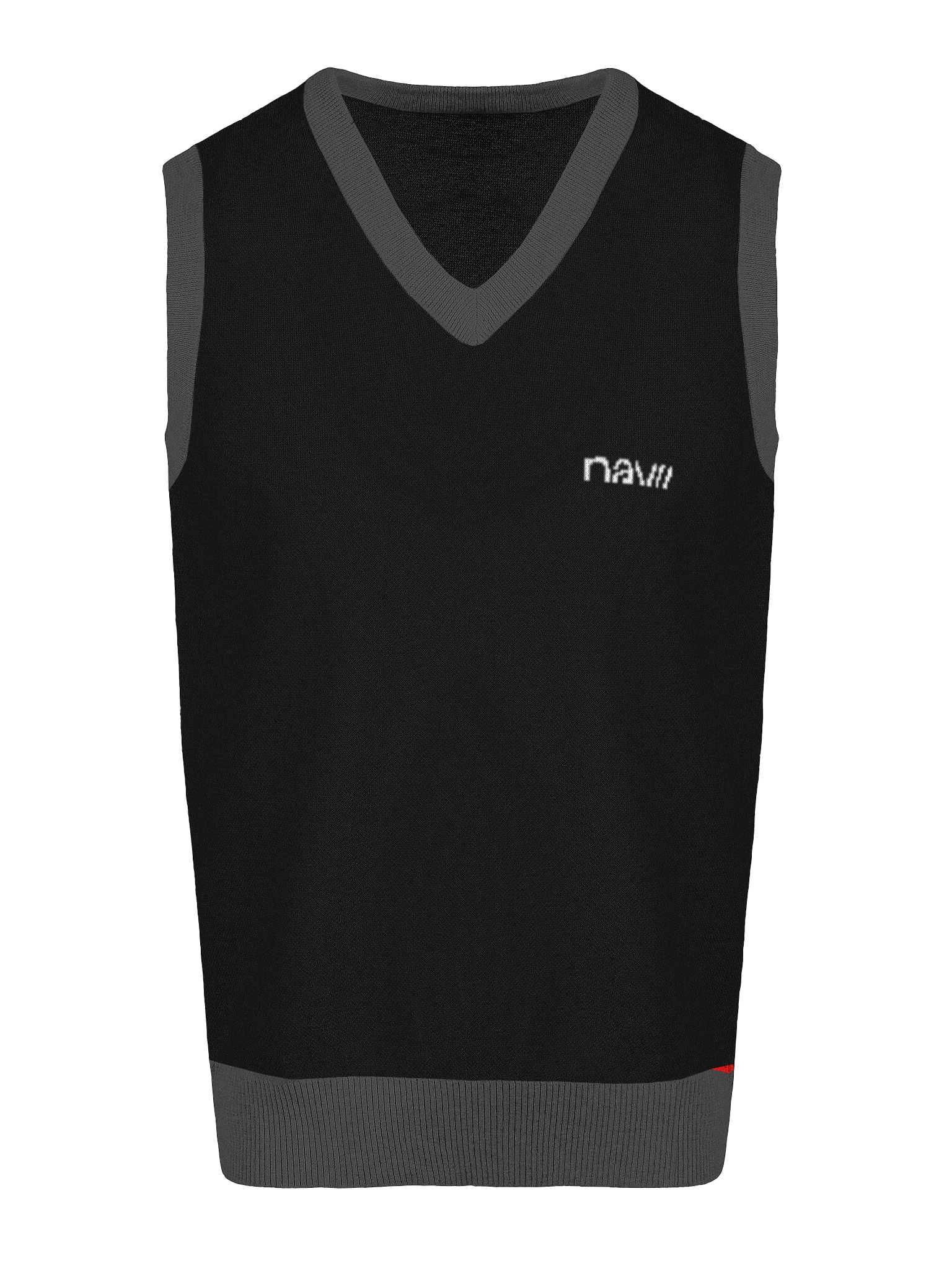 Navii | V-Neck Vest O1 | Black product image (3)