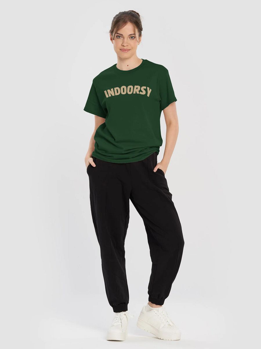 Indoorsy T-Shirt (Tan Text) product image (3)