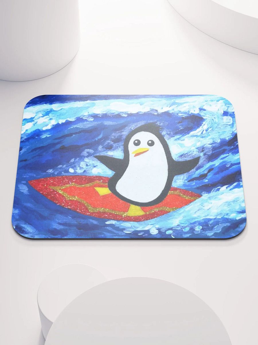 Surfing Penguin Mouse Pad product image (3)