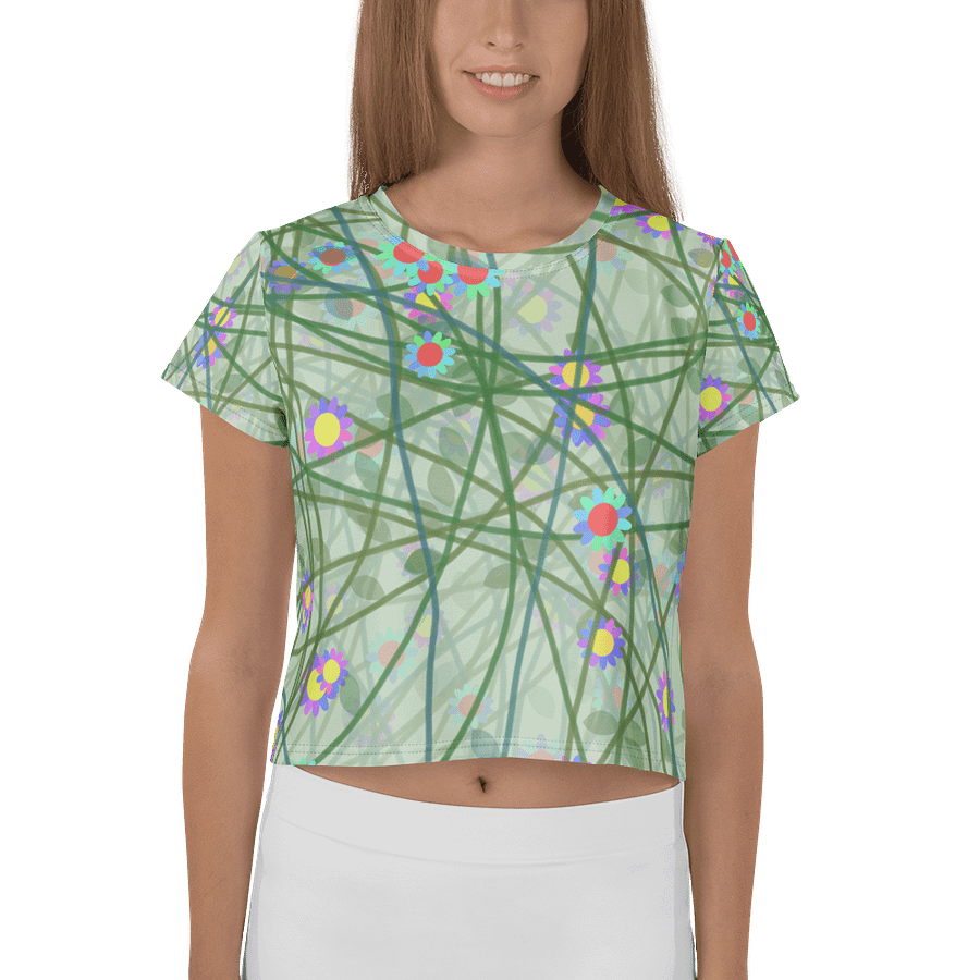 Chaos Blooms Crop Tee product image (1)