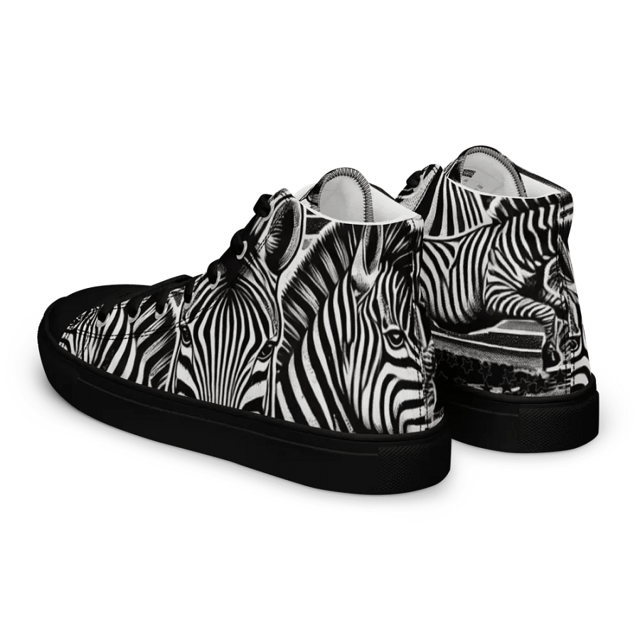 Zebra Dreams High Top Canvas Shoes product image (6)