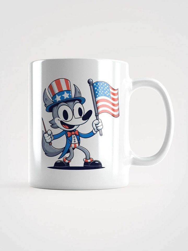 Patriotic Wolf Mug product image (1)