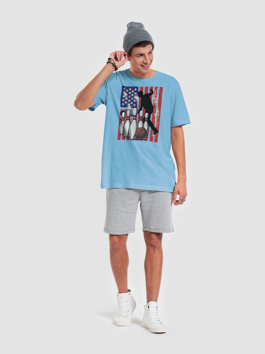 Flag American Bowling Strike! Patriotic T-Shirt product image (4)