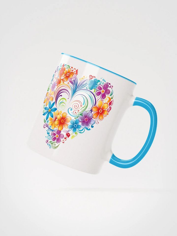 Flower Heart Rainbow of Colors Mug product image (2)