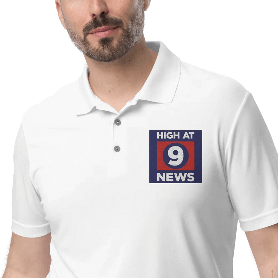 HA9N Official Logo Embroidered Premium White Polo product image (1)
