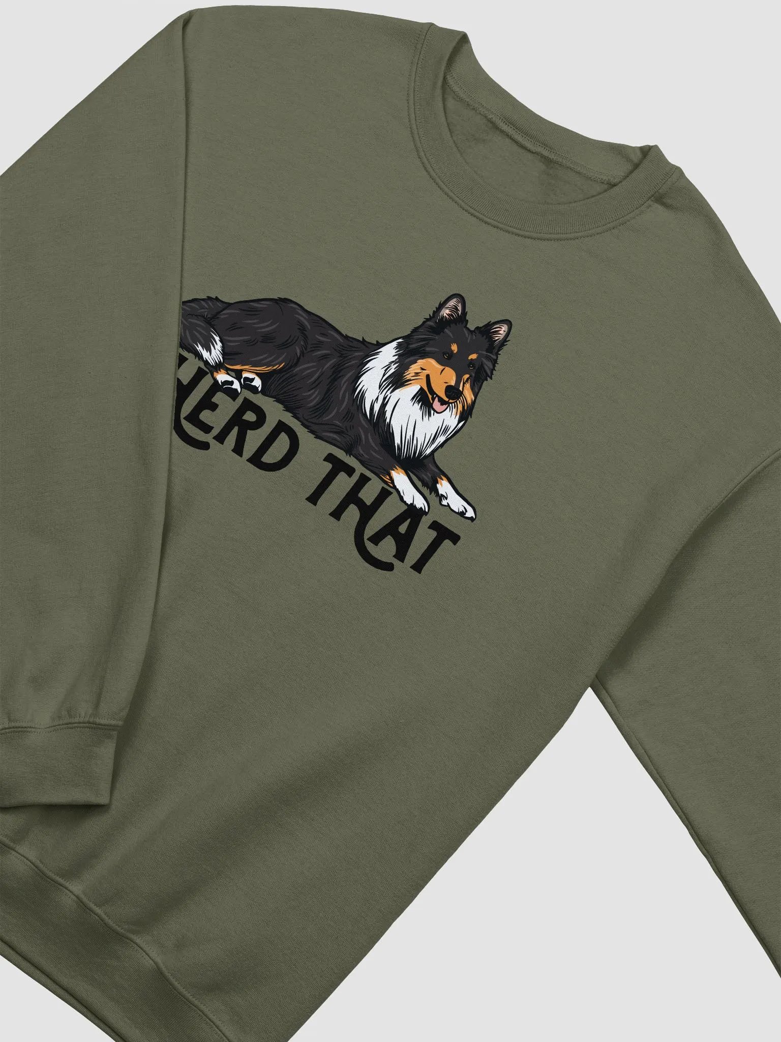 I Herd That Sweatshirt of a Shetland Sheepdog (Tricolor) | Funny T-Shirt for Sheltie Paw-rents product image (4)