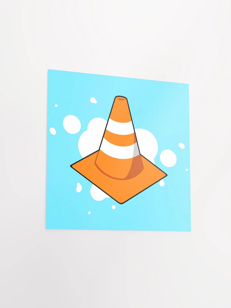 Traffic Cone Splatter Matte Poster Print product image (3)