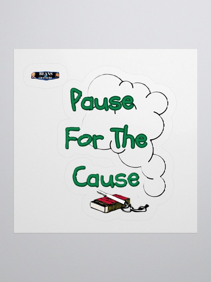 Pause For The Cause Kiss Cut Stickers product image (3)