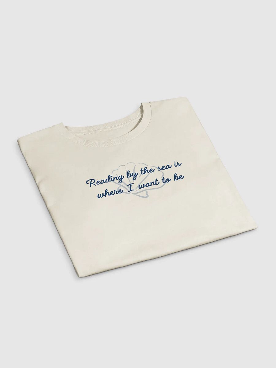 Reading by the sea Crop top product image (2)