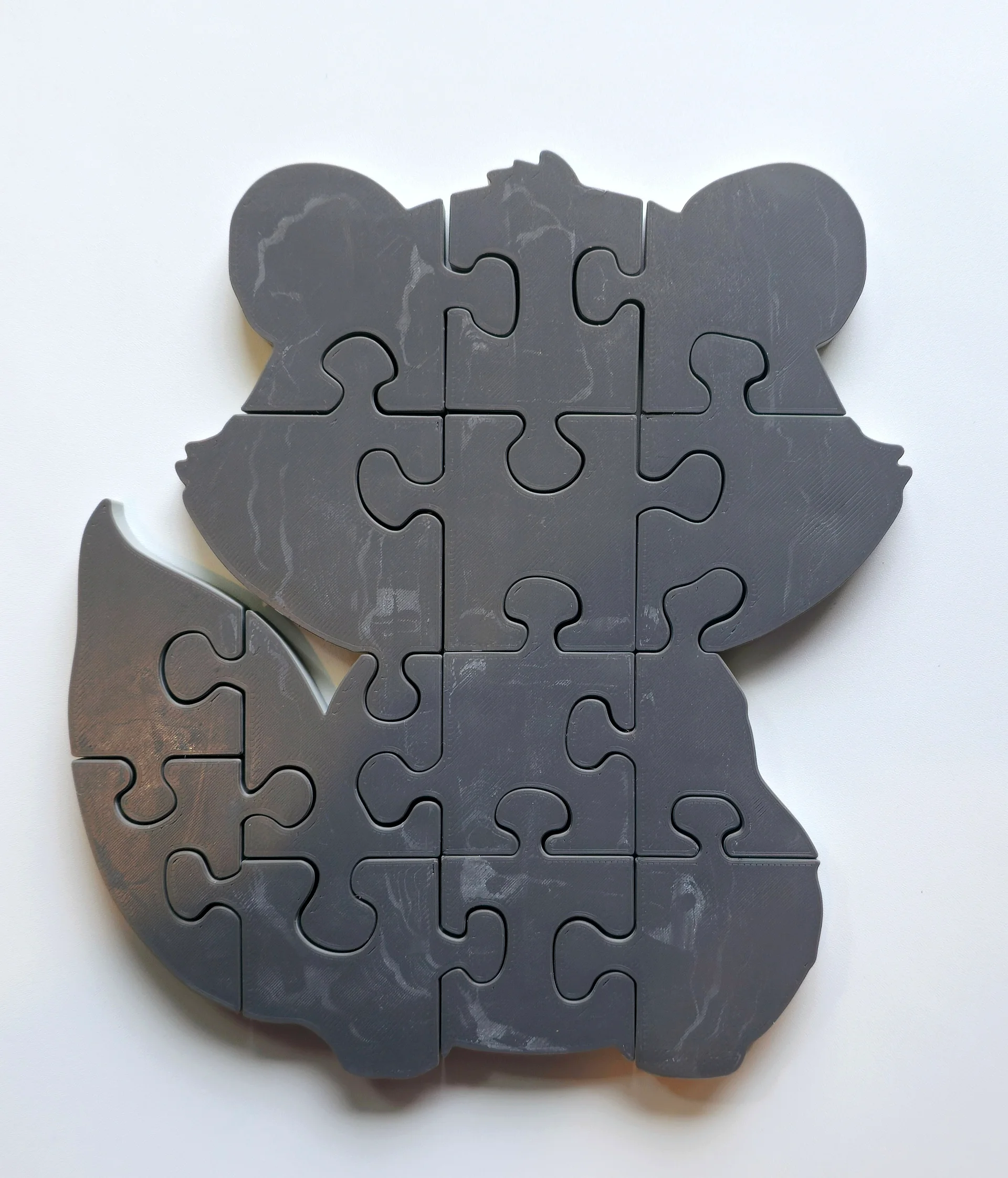 Raccoon 3D Printed Jigsaw Puzzle – A Curious Forest Adventure for Little Hands! product image (3)