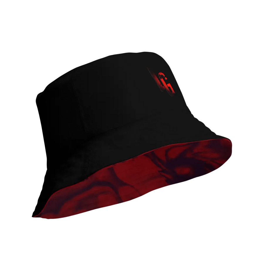 Reversible Black/Blood Paradise Bucket Hat product image (3)