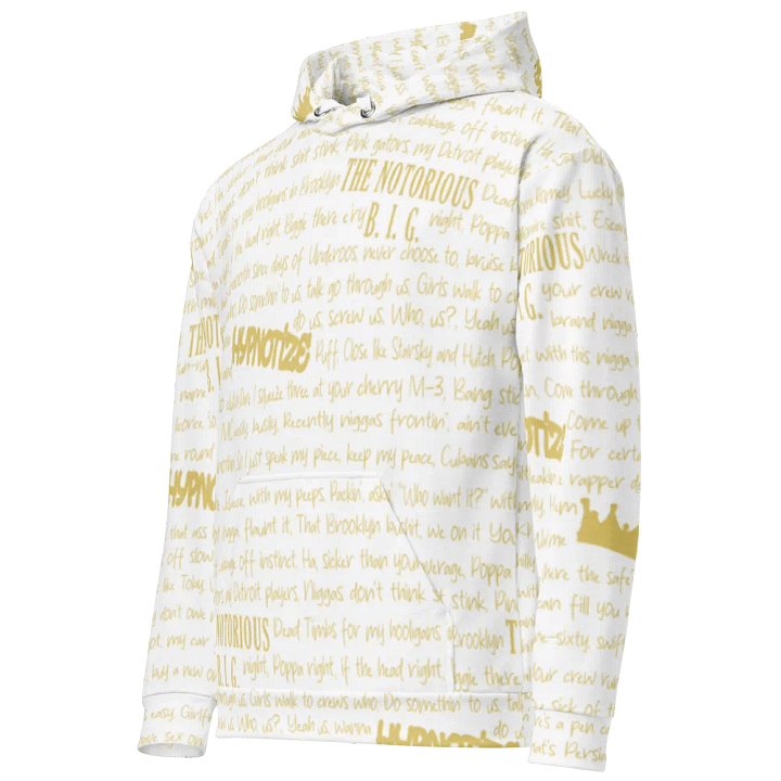 Hypnotize - The Notorious B.I.G. - WHITE w/GOLD - Unisex Hoodie product image (1)