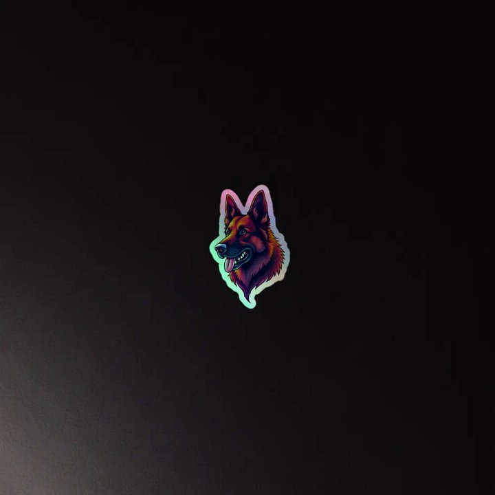 Vibrant Shepherd Holographic Sticker Set product image (4)