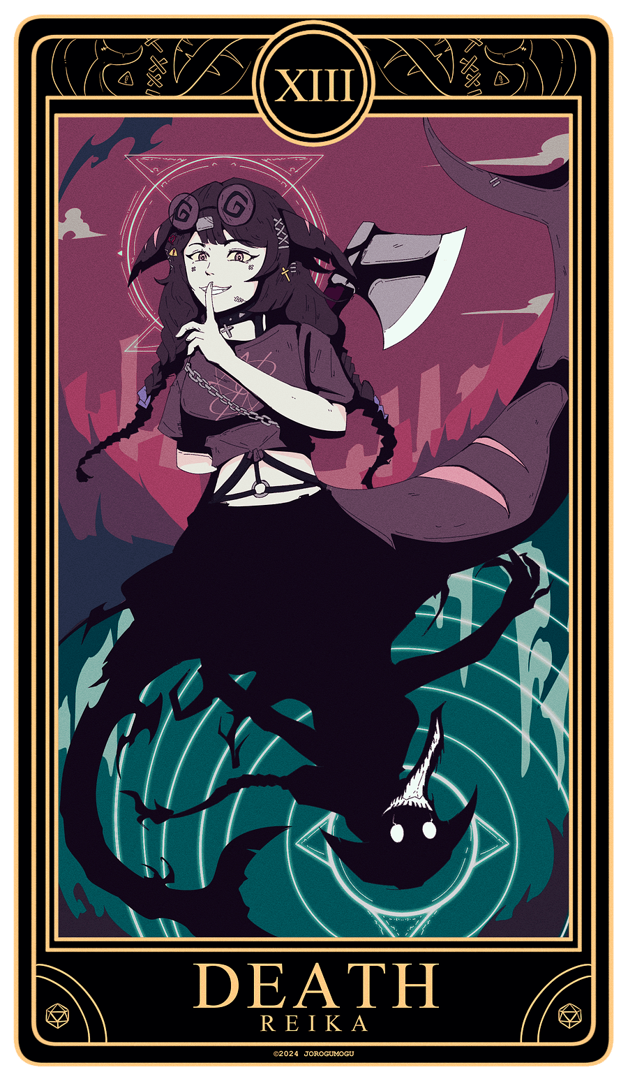 Death Tarot - Holographic Sticker product image (1)