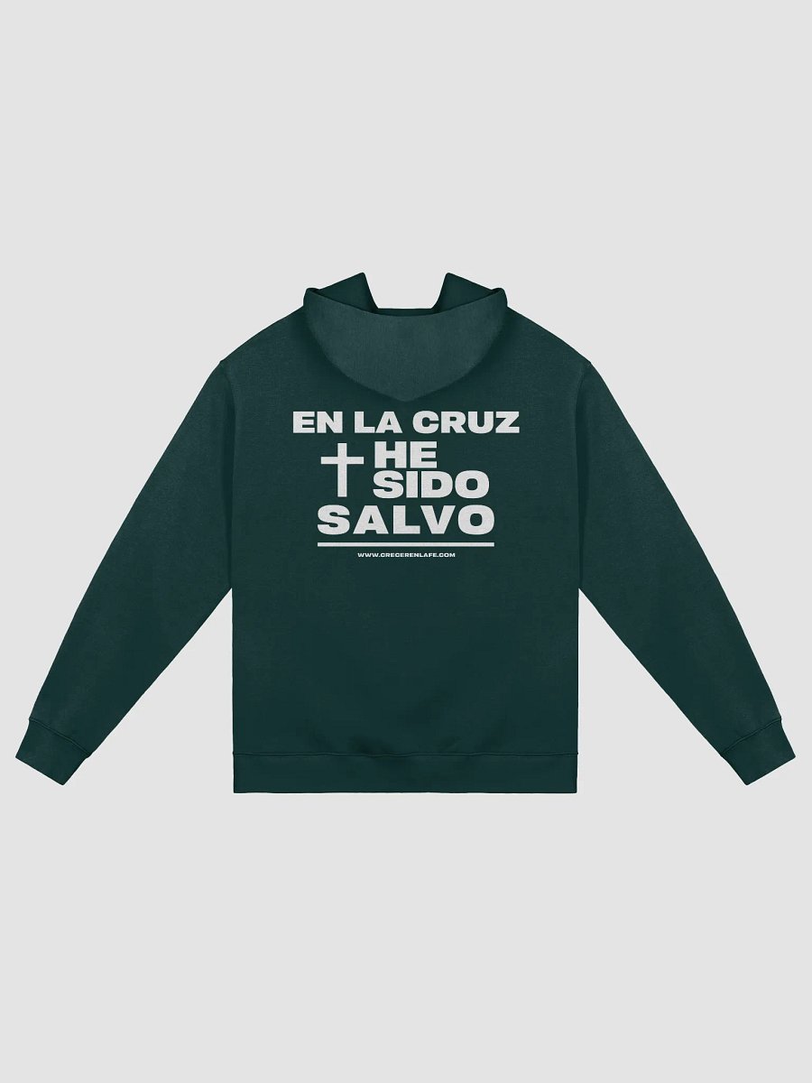 Hoddie Premium "En La Cruz He Sido Salvo" - Crecer en la Fe product image (2)