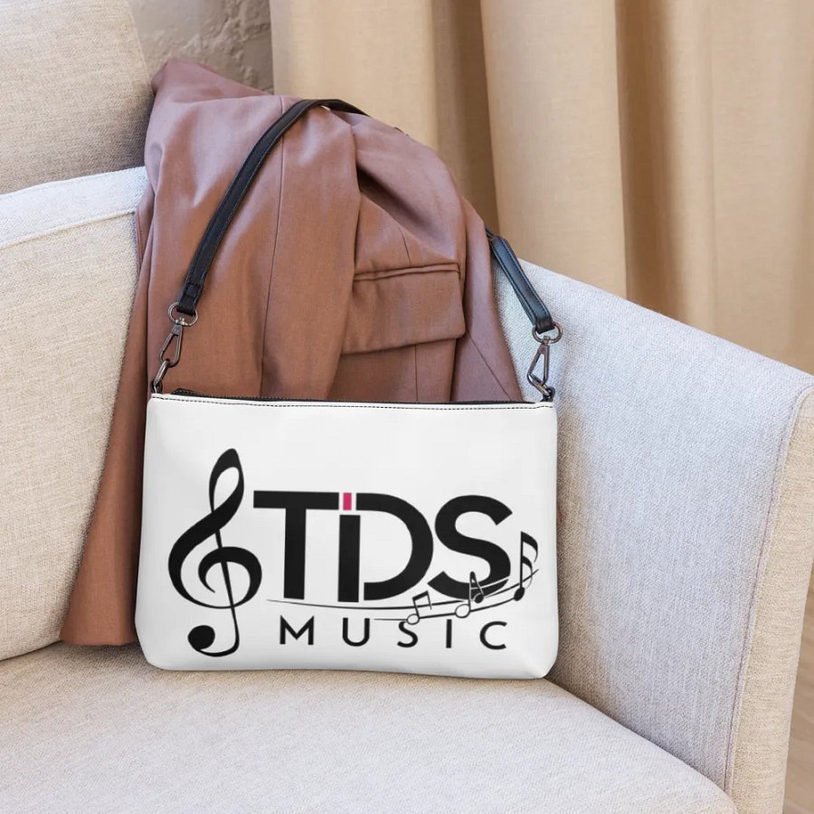 TDS Music All-Over Print Crossbody Bag - White with Musical Design product image (3)