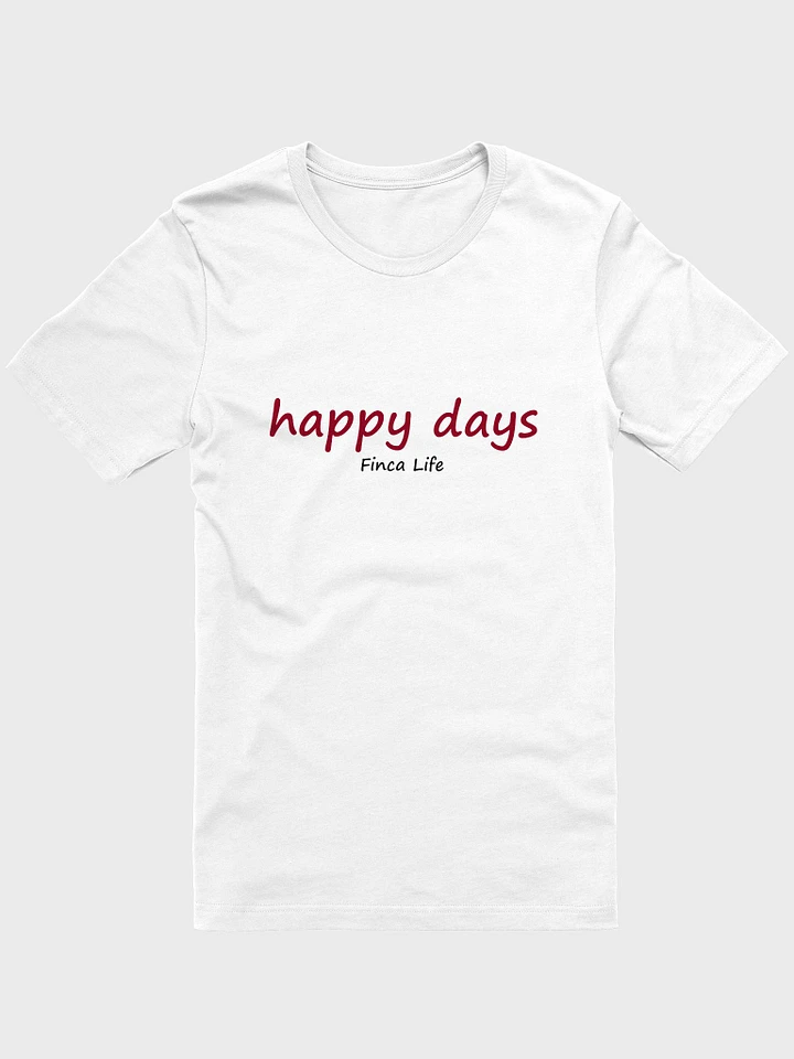 Happy Days tee 1 - white product image (1)