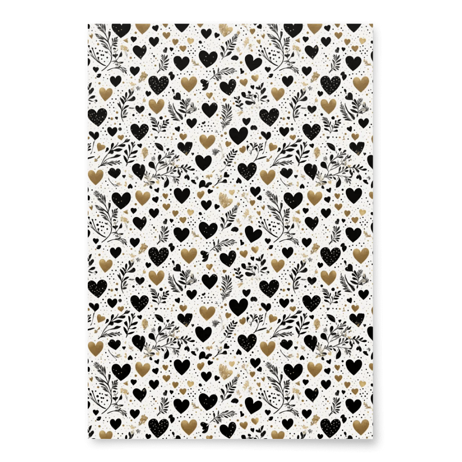 Pretty Hearts Wrapping Paper Set of 3 product image (4)