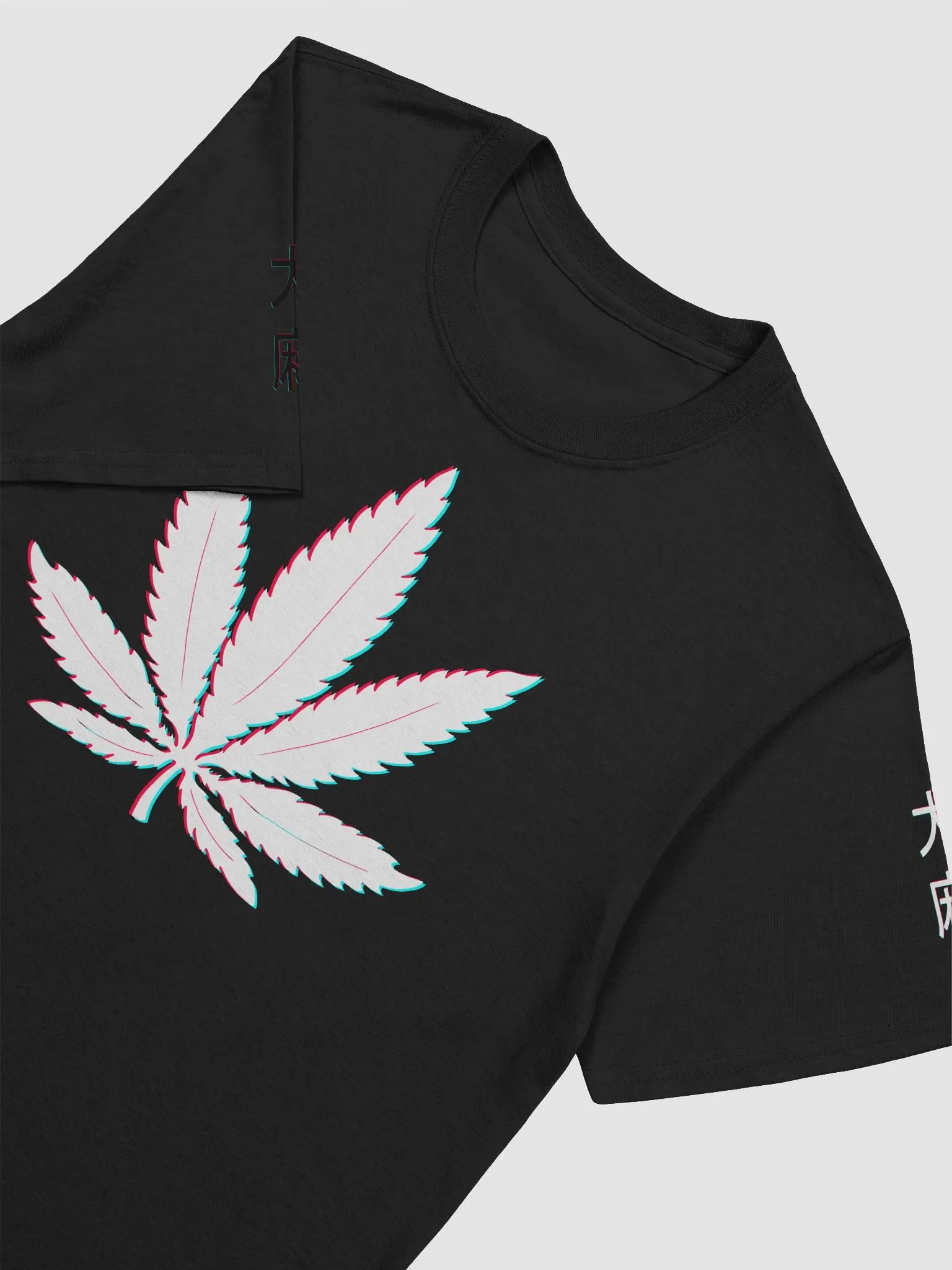 大麻 Cannabis 3D Cyberpunk Japanese T-Shirt product image (12)