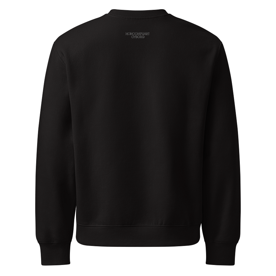 Nereid in Green with text Black Sweatshirt product image (3)
