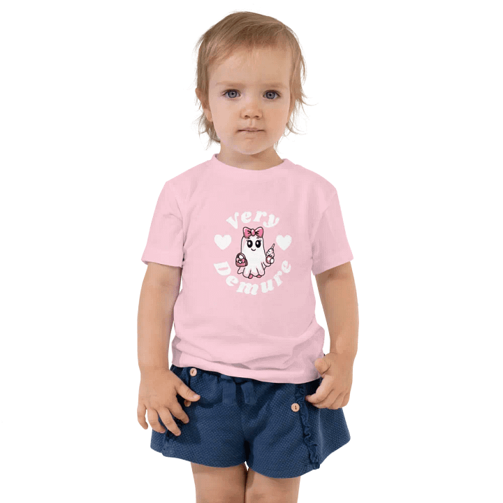 Very Demure Cute Ghost Design Toddler T-Shirt product image (2)