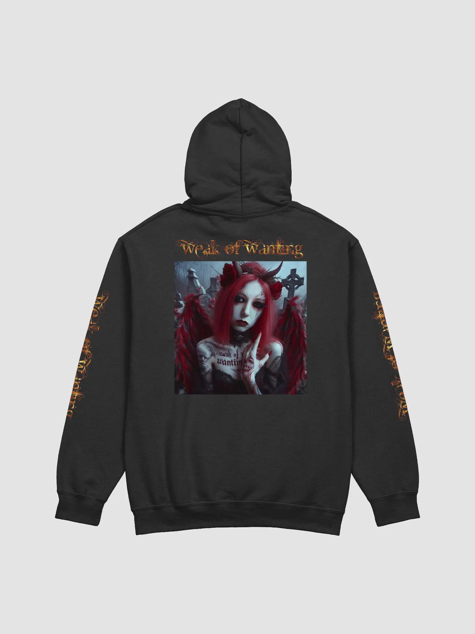 Weak Of Wanting 'The Demons Inside' Hoodie (Front, Back & Sleeve Print) product image (2)