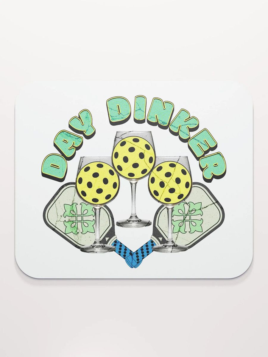 Day Dinker Pickleball Wine Mouse Pad product image (2)