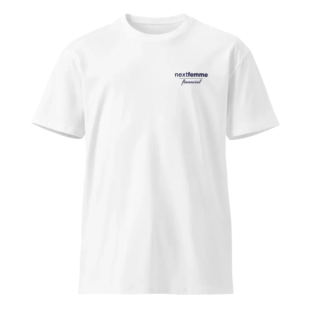 Supreme Comfort Premium Cotton Unisex Tee with Navy Logotype product image (1)