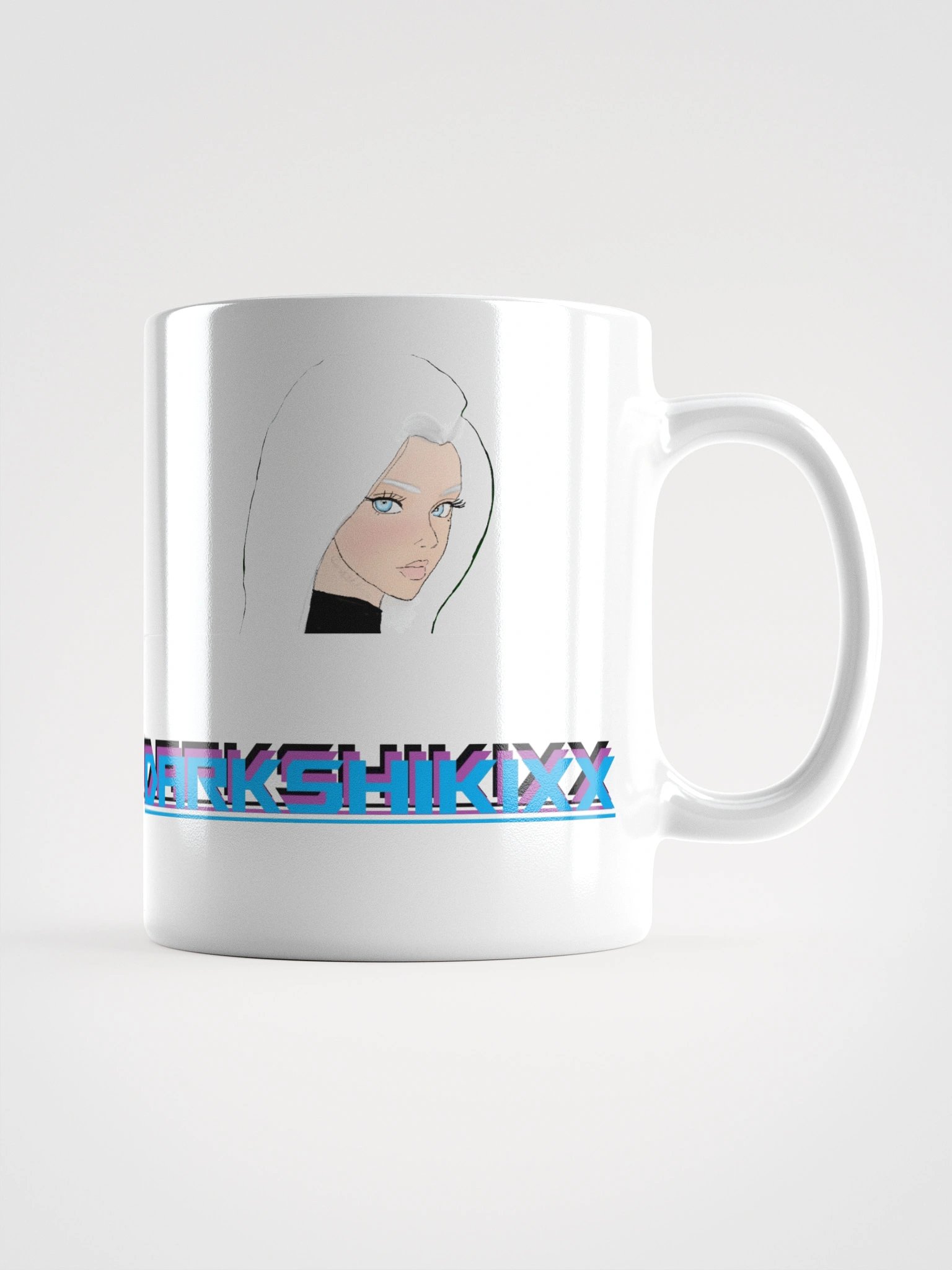 DARKSHIKIX Streamer White Glossy Mug product image (1)