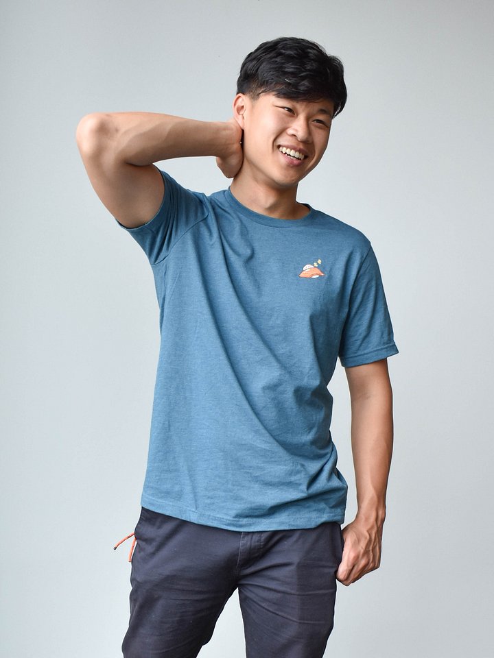 SleepyGiri Supersoft T-Shirt - (Heather Deep Teal) product image (1)